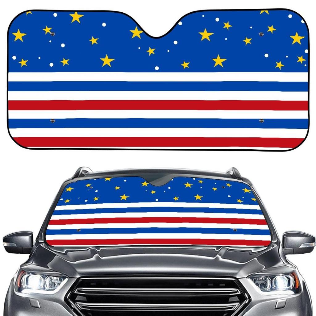 American Flag Car Sunshade: Sun Shield for Front Window