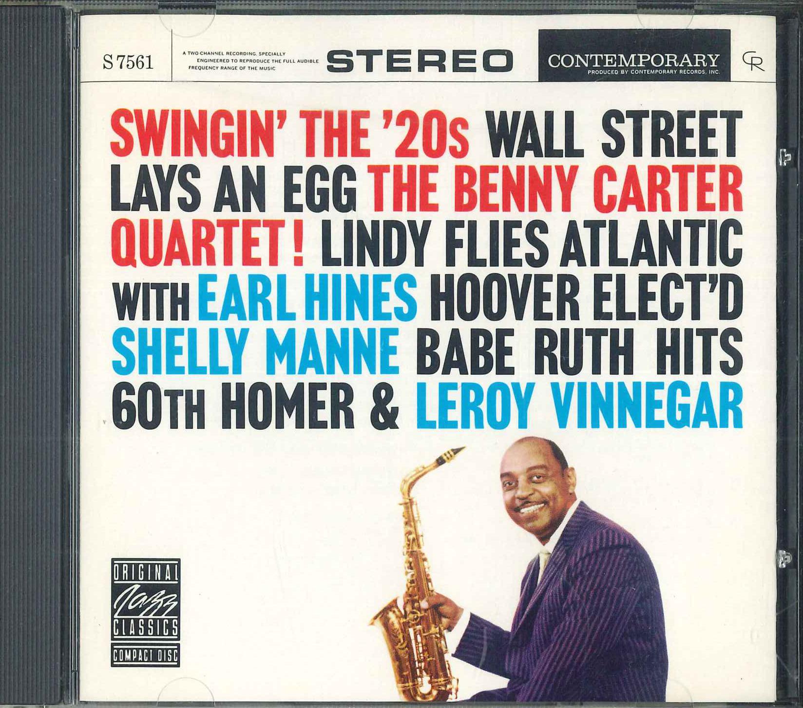 

CD BENNY CARTER - Swingin The 20s OJICCD3392 SINSEIDO Japan Obi Jazz Used