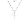Cazador Stainless Steel Jesus Cross Pendant Necklace for Women Faith Hope Strength Choker Necklace Jewelry Gifts 2026 Wholesale