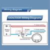 DC 8V-100V Battery Monitor with Shunt Voltage Current Coulomb 100A Hwy
