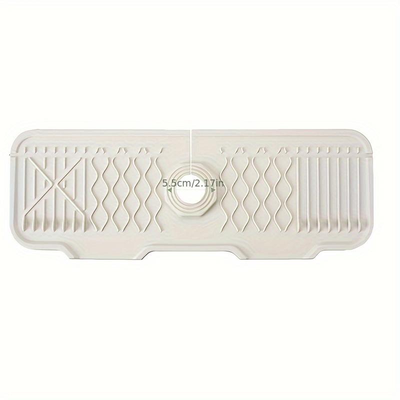 

Силиконовая накладка на кран с уклоном, устройство для защиты от брызг на раковине с держателем для губки на кухне и в ванной, защита от капель воды. белый