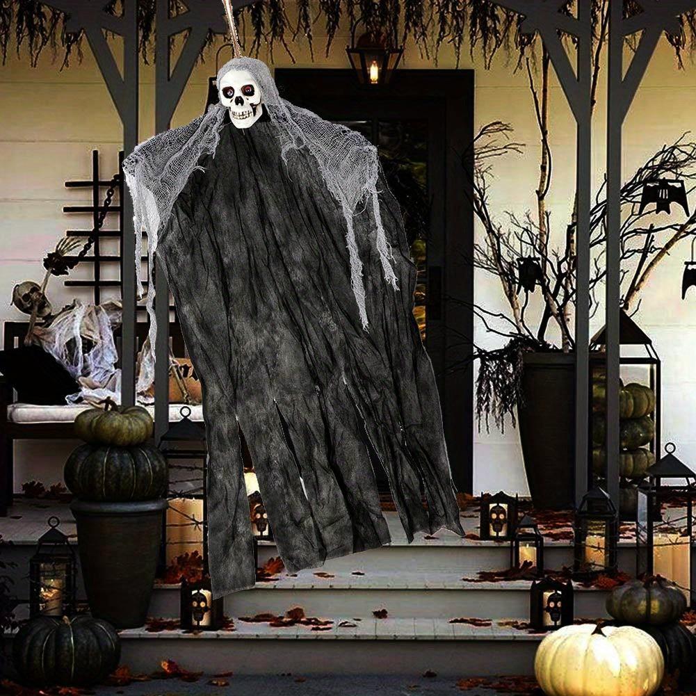 1pc, Halloween hanging decoration white, Halloween hanging, Halloween skeleton decoration, Halloween hanging decoration
