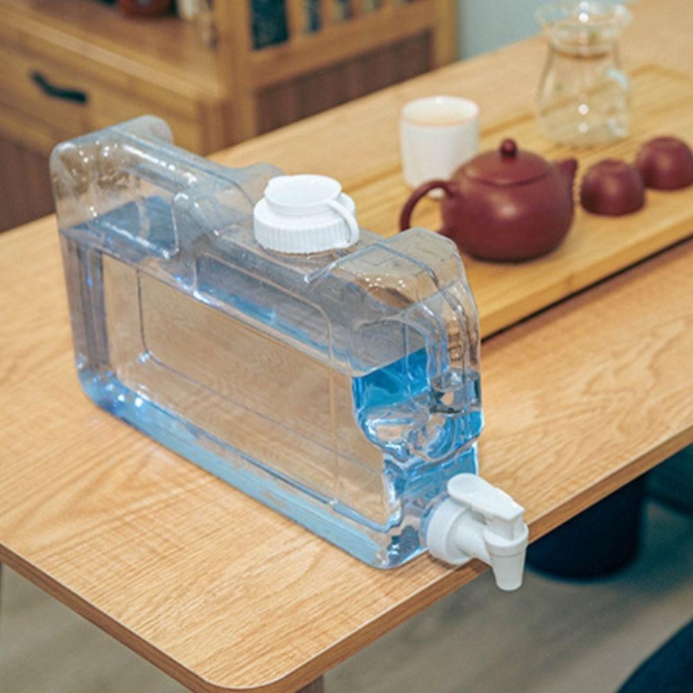 

Transparent Outdoor Drinking Bucket Large-Capacity Camping Water Tank Water Equipment білий