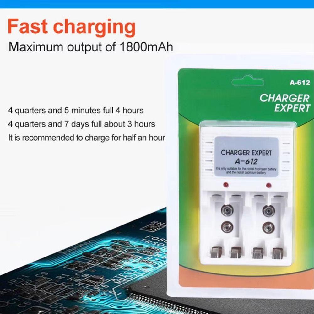 Smart Battery Charger AA Battery Charger Convertible Charger 9V Battery Charger Home Use