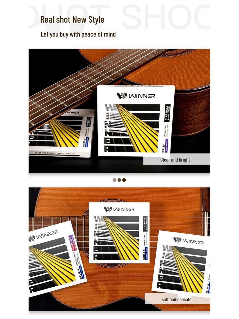 Winner WR150/170 Carbon Fiber Classical Guitar String Set (6 Nylon Strings)