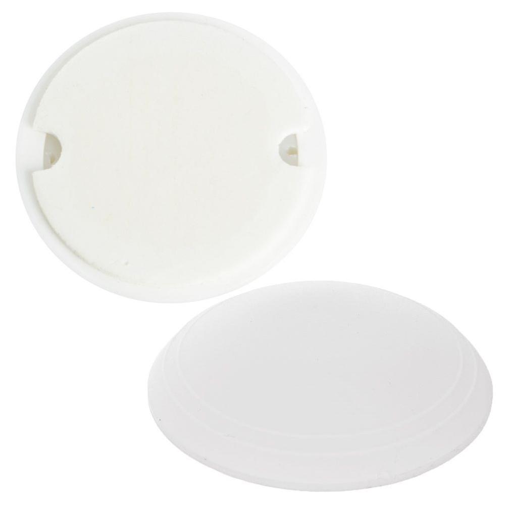 Orion Set of 2 Self-Adhesive Door Stops, White, 6 cm