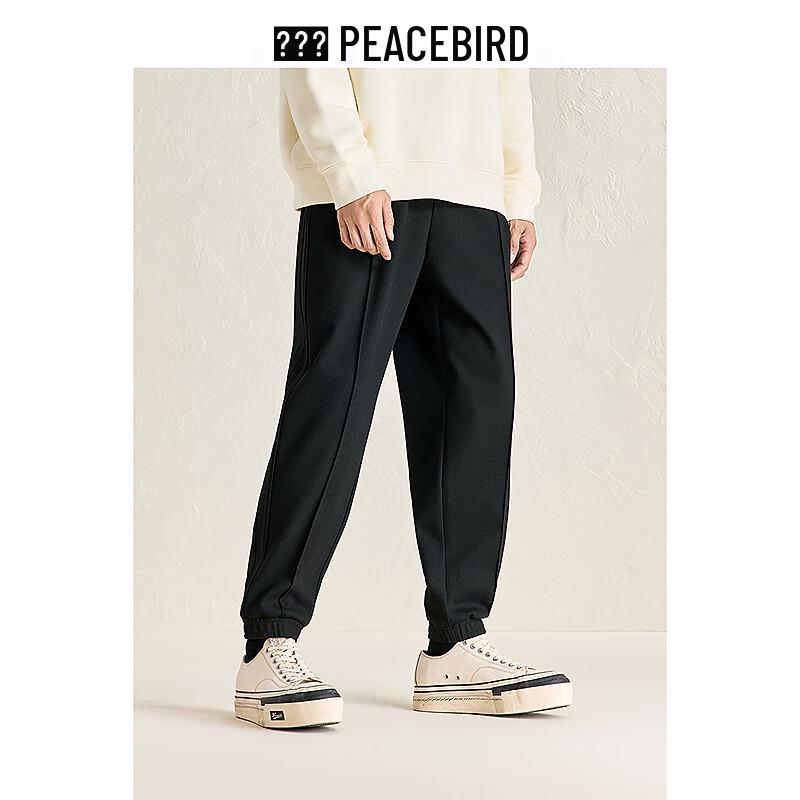 Peacebird Men's Winter Tapered Loose Warm Casual Pants