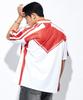 BATTRACT Collar Football Oversized Short Sleeve Jersey_Black(Red)