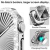 Screen Protector For Apple Watch Case 10 11 42mm 46mm 38/40/41/44/45mm Diamond Bumper Tempered Glass Series 9 7 SE 6 8 5 Cover