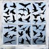 Schwarzer Kolibri Anti-Kollisions-Fensteraufkleber für Türen und Glas