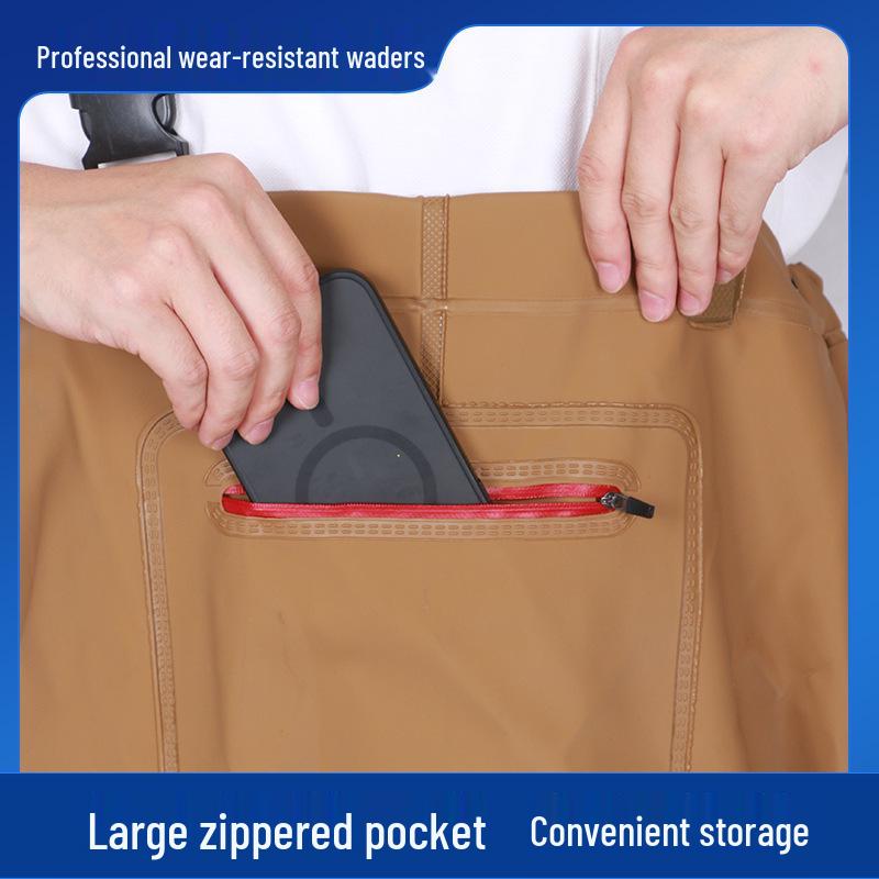 Waterproof Wear-Resistant Fishing Waders with Non-Slip Boots