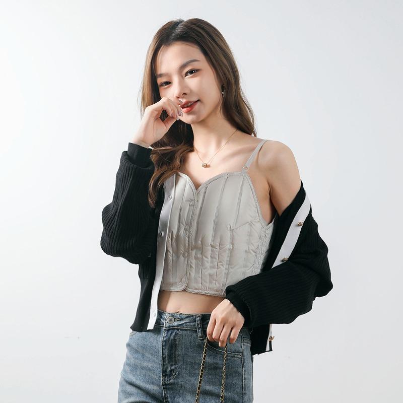 

Feather 90 белый утиный пух новый национальный стандарт теплый пуховый жилет женский легкий и тонкий новый пуховик женский жилет с подтяжками XXXL белый