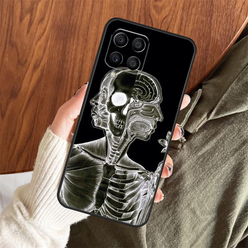 Medical Skeleton Anatomy Case For Samsung Galaxy M13 M33 M53 M11 M21 M31 M51 M12 M22 M32 M52 M20 M31s M14 M54 Cover