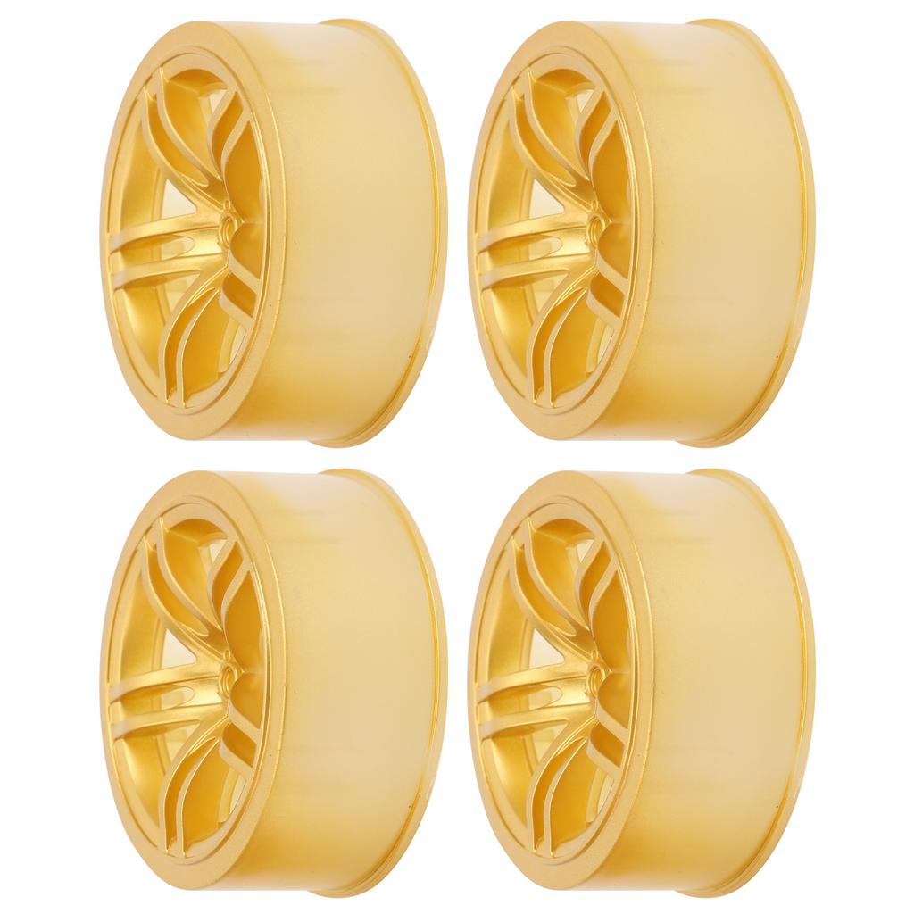1 10 Racing RC Car Wheel Plastic Wheel Hub RC Car Spare Accessory On Road Racing Car(Gold )