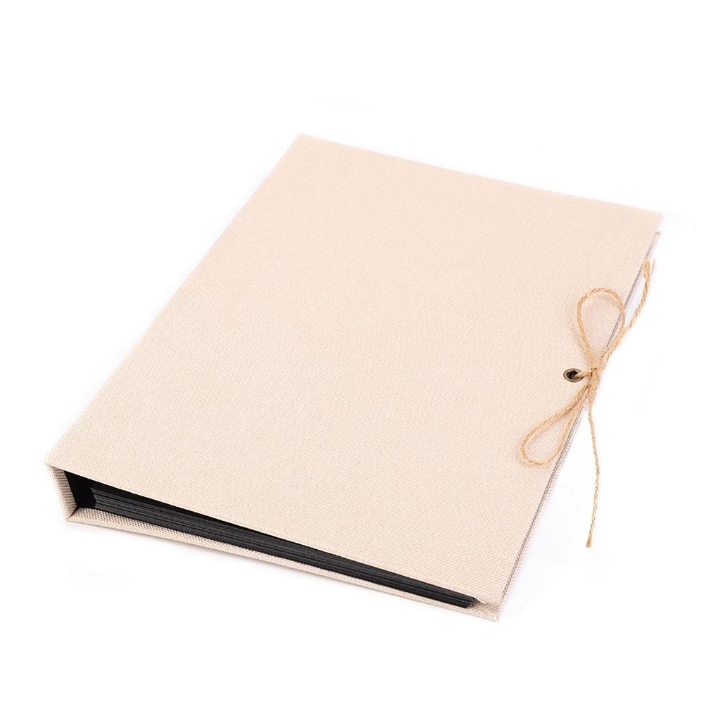 10,43x8,27 Zoll DIY Scrapbooking-Album 30 Seiten Erinnerungs-Scrapbook Leinen Bastel-Kartenalbum Geburtstagsgeschenk