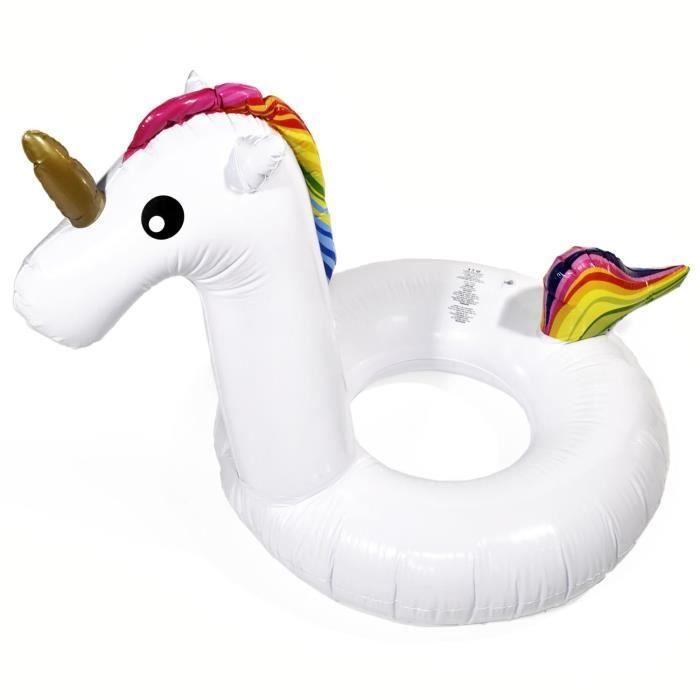 Joc acvatic gonflabil gigant cu unicorn, 120 x 90 cm [Phonillico®]