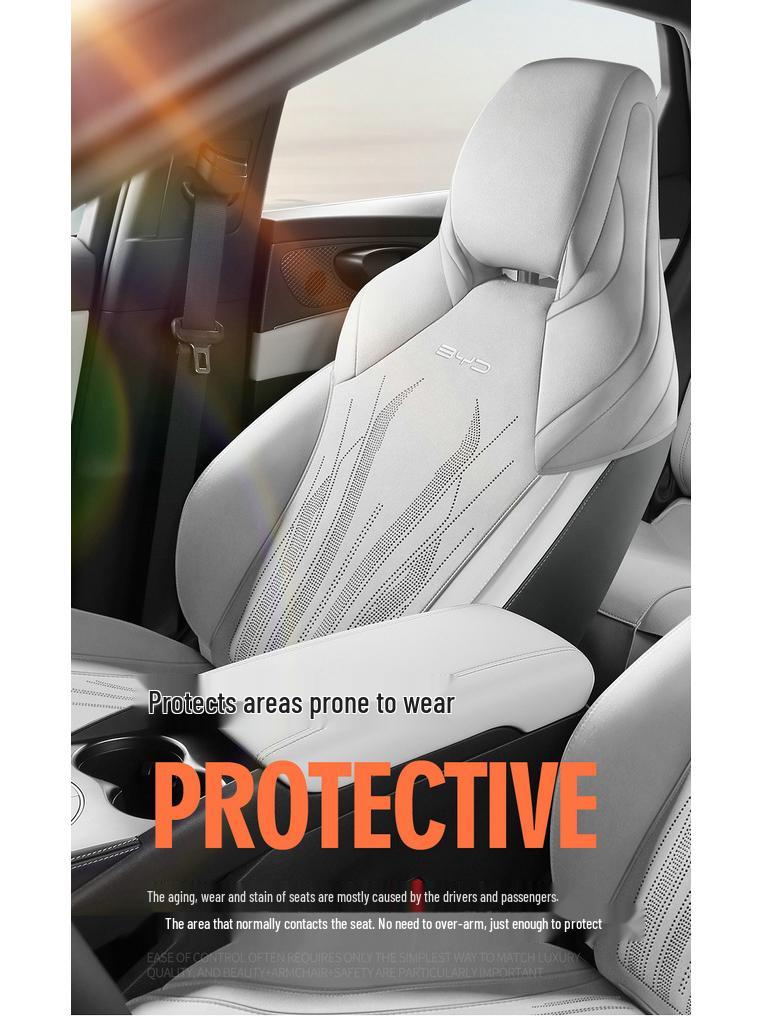 BYD Seal 06 DMI Suede Car Seat Cushion - Full Coverage Saddle Pad Cover