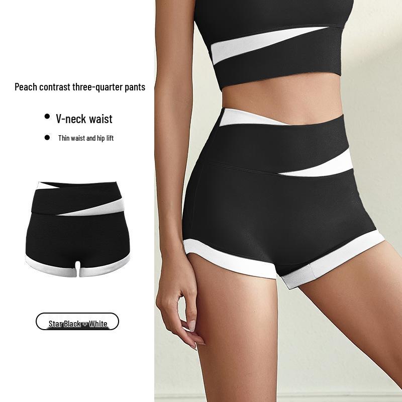 

Контрастный костюм для йоги Juyitang: Стильная, облегающая спортивная одежда для женщин Large