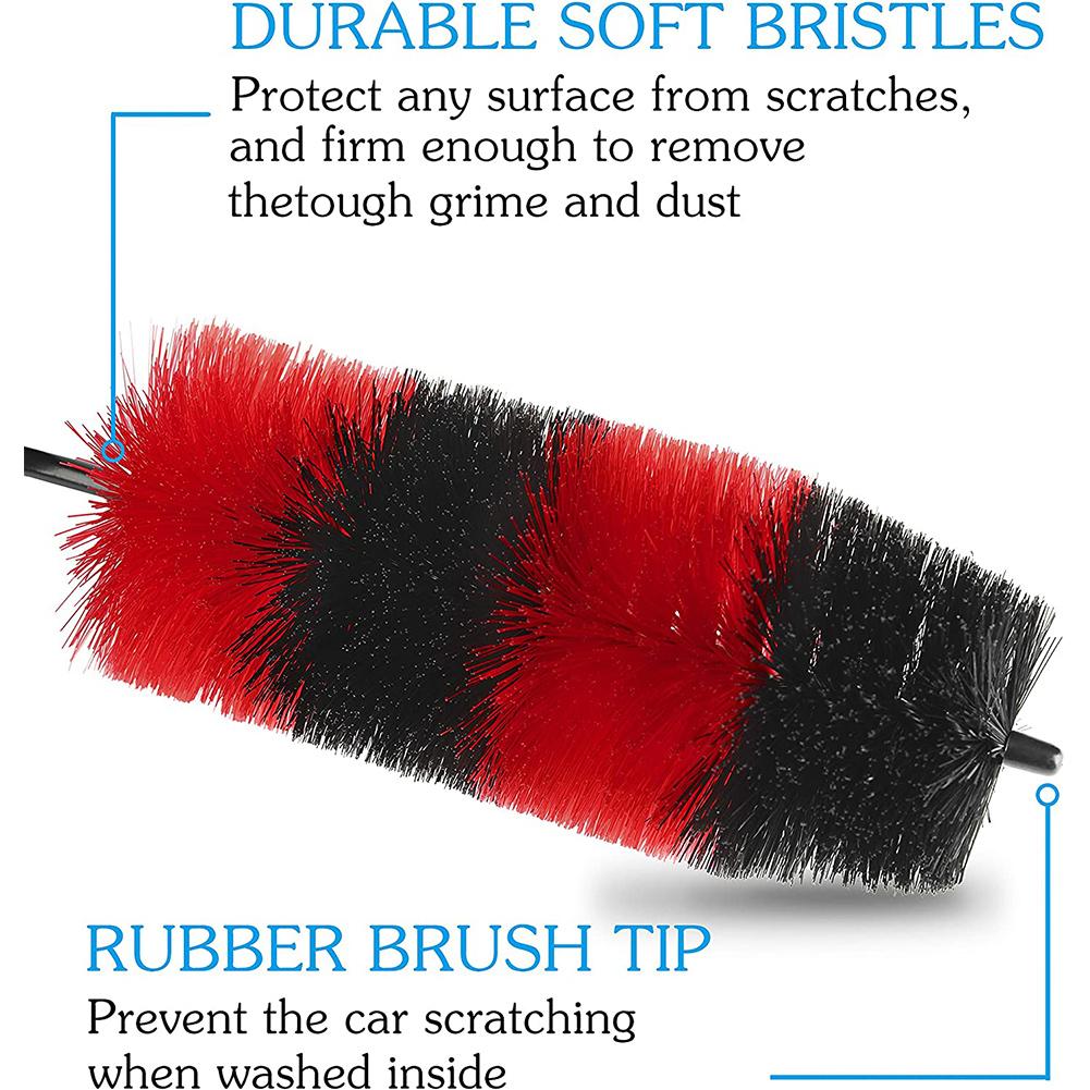 Car Brush Wheel Hub Special Car Hair Brush Tire Brush Soft Hair Cleaning Beauty Supplies