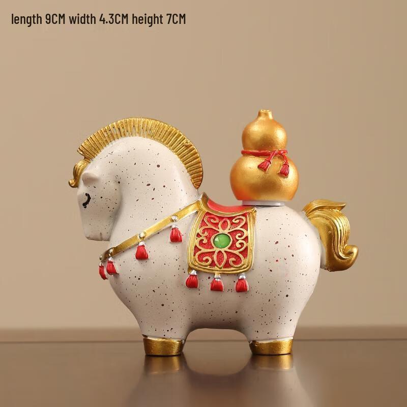 JINGRUIXIANG Lucky Horse Desktop Figurine