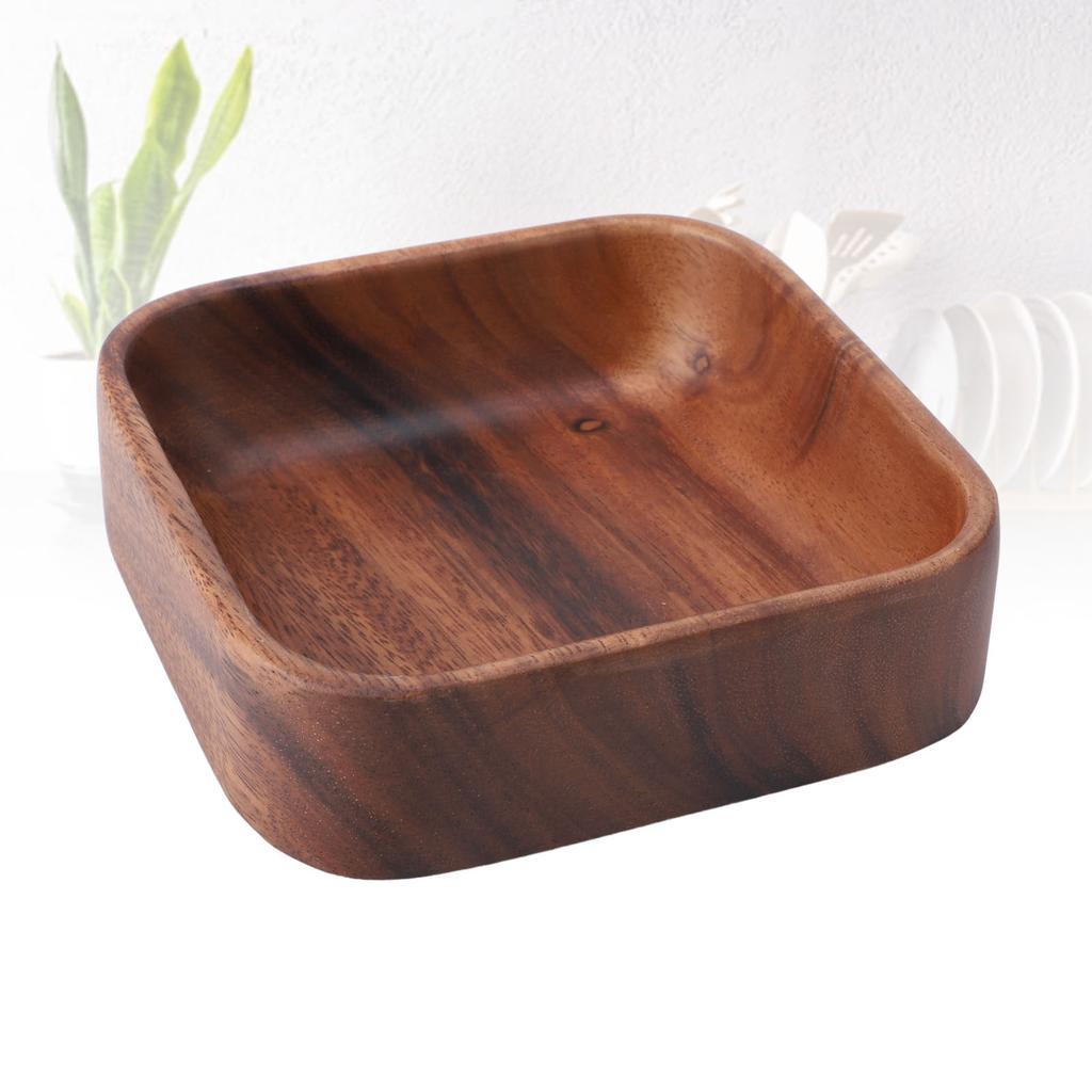 Dry Fruit Box Walnut Wood Large Capacity Multifunctional Dry Fruit Serving Tray for Nuts Snacks Jewelry