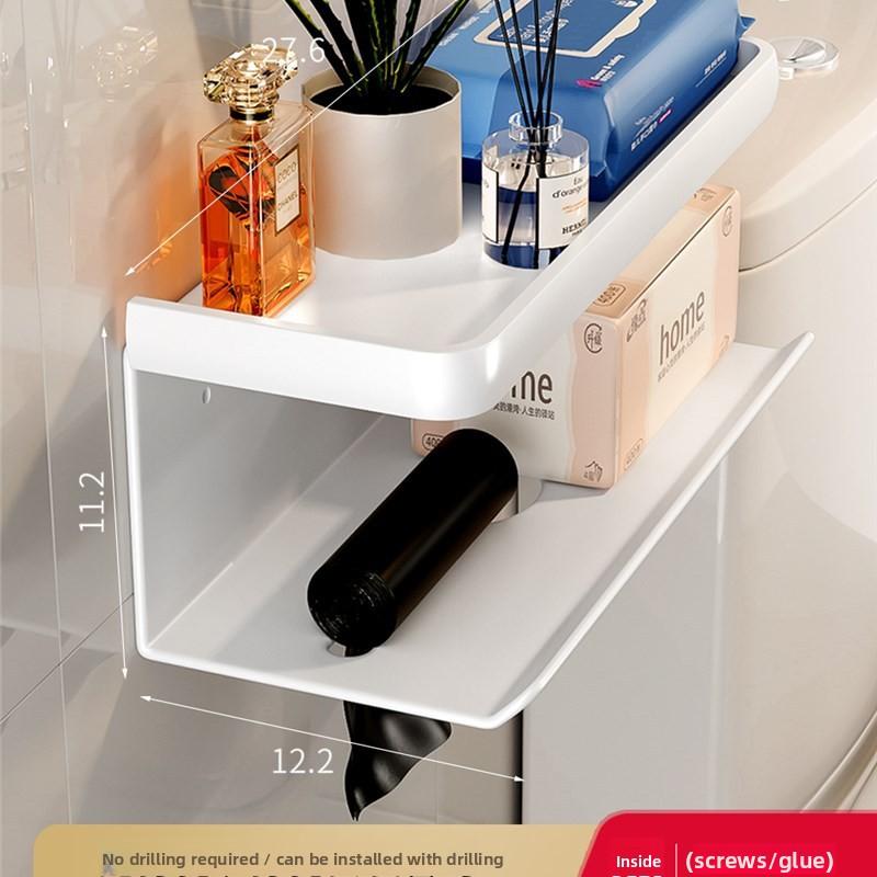 

Non-perforated Wall-mounted Shelf in Toilet Extended payment білий