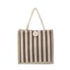Lunch Box Bento Bag Women'S Fashion Vertical Striped Tote Bag Women Go To Work To Carry Rice Hand Bag