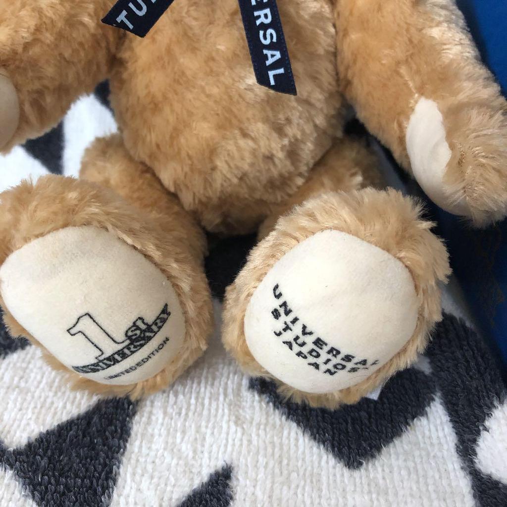 [USED] USJ JAPAN 1st Anniversary Teddy Bear