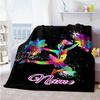 Cheerleaders Customize Your Name Blanket Cozy Personalized Blanket Warmthful Decor for Bed Seaside Couch Livingroom Ideal for All Seasons