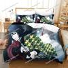 Ghost Killing Blade Bedding Set Single Twin Full Queen King Size Bed Set Aldult Kid Bedroom Duvetcover Sets bed sheet set