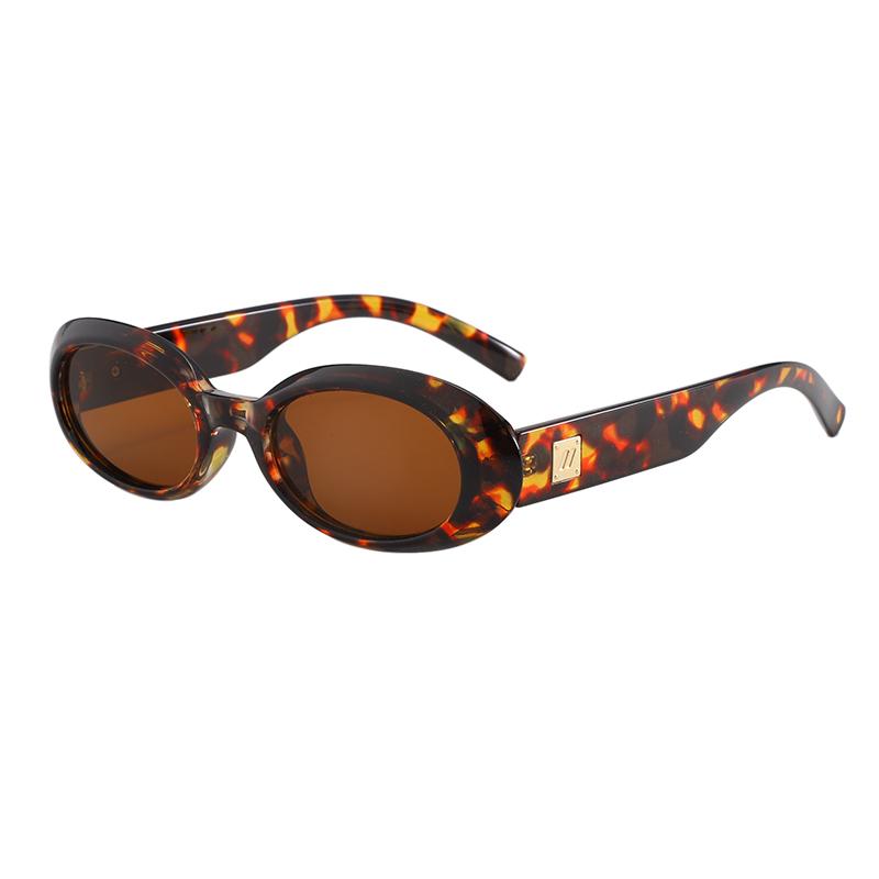 Retro Oval Trendy Sunglasses For Men And Women Fashion High-end UV Protection Sun Glasses Outdoor Sunscreen Sunshade Eyewear