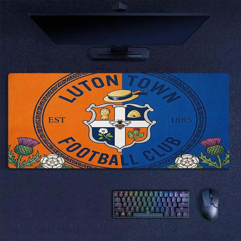 Luton Town FC Color Mouse Pad Large Gaming Table Cushion Non-slip Laptop Tablet Big Mousepad XXL Mat Mini PC Playmat With Lock Edge