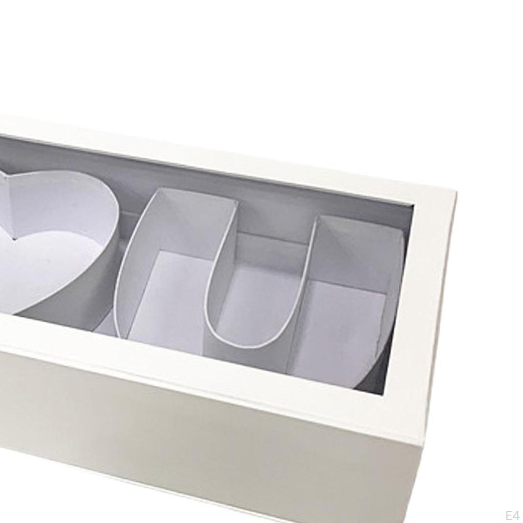 Elegant Love Letter Flower Box for DIY Present Decor