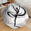 1PC Ballet Dancer Umbrella-8-Rib Reinforced, Automatic Open, Lightweight & Durable, Cute Fashion Accessory for Outdoor-Y0319