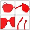Costume Transparent Candy Color Sunglasses for Women Glasses Rimless Square Sunglasses High Quality High Quality