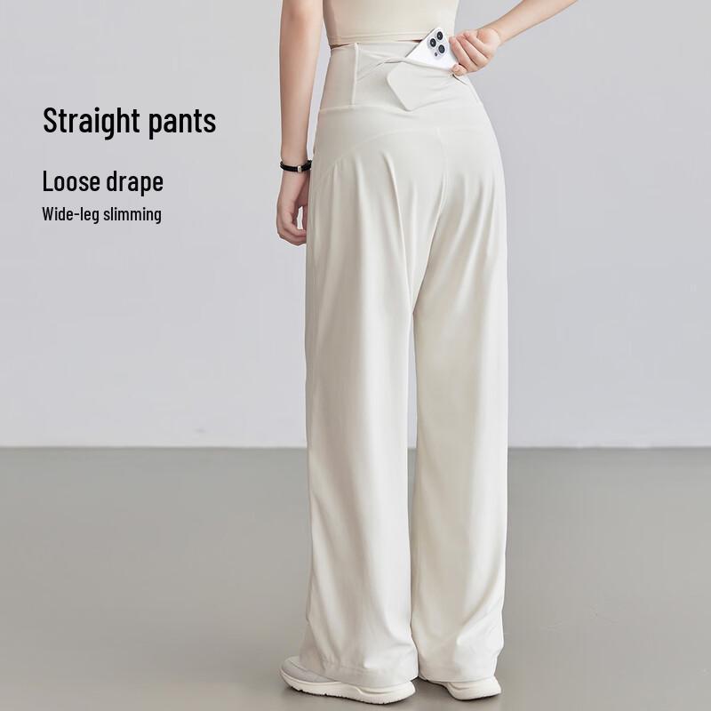 Women s High-Waist Wide-Leg Yoga Pants with Waist Bag XL