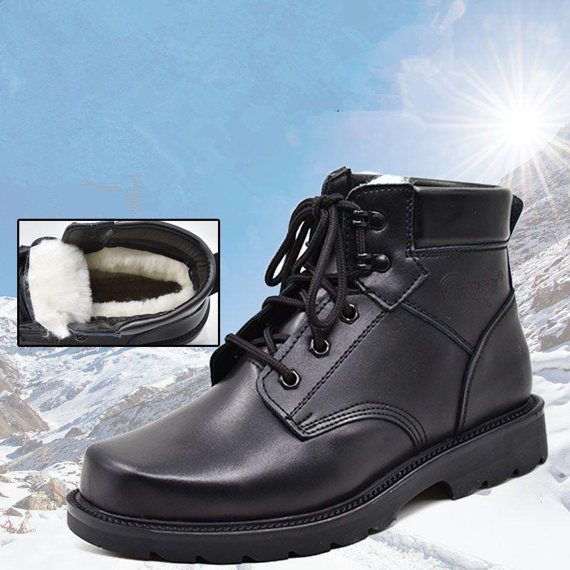 

Всесезонные водонепроницаемые кожаные ботинки на шнуровке 40