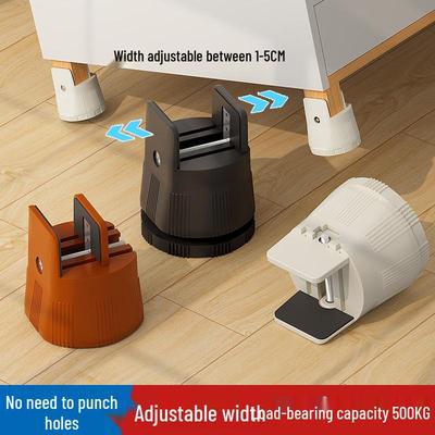 Adjustable Furniture Leg Heightening Pads - Table, Bed, Coffee Table, Desk, and Chair Cushion Blocks