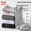 MiiOW Men's Socks, Summer Pure Cotton Yarn, Solid Color Casual Cotton Socks, Breathable And Sweat-Absorbing Mid-Calf Socks, 5 Pairs
