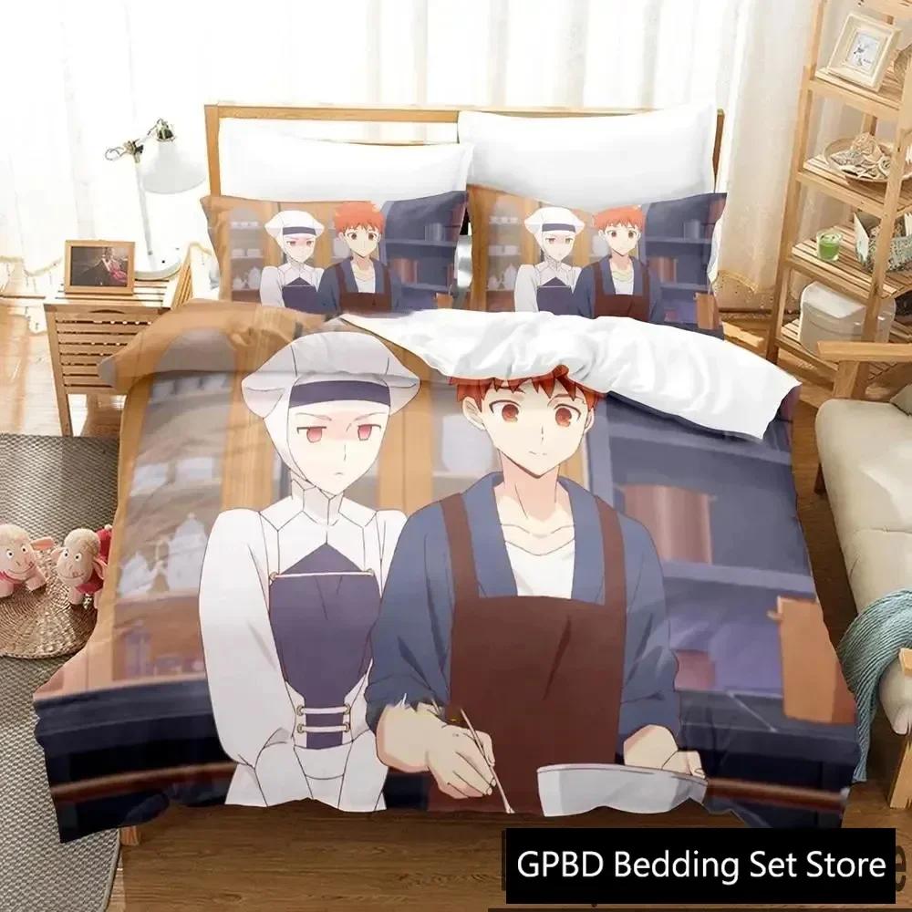 

Anime Todays Menu for the Emiya Family Bedding Set Double Twin King Duvet Cover Comforter Pillowcase Boys Girls Adults Bedroom 70x133cm