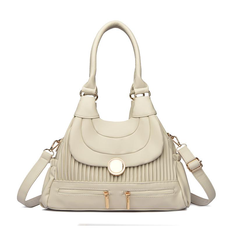 Hand-held Shoulder Bag, Pleated, Simple and Distinctive Crossbody Bag, A Niche Design Bag