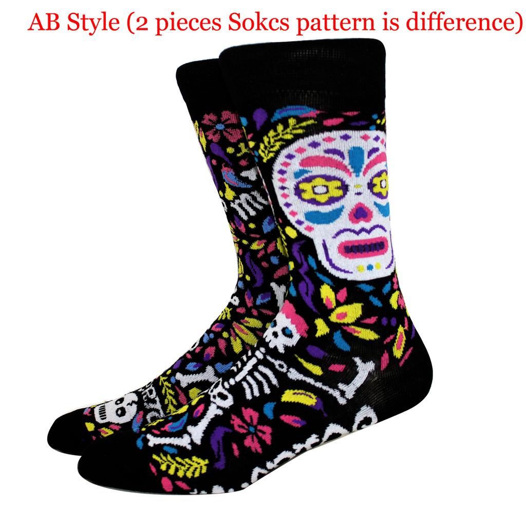 Nouveaux Chaussettes Halloween Femmes Harajuku Chaussettes Squelette Drôle Alien Hommes Chaussettes Chaussettes Citrouille Chaussettes Monstre Chaussettes Mi-Mollet Chauve-Souris Chaussettes Anime