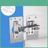 Cupboard Door Kitchen Hinge Repair Kit Plate Fixing Screws Cabinet Durable Tool