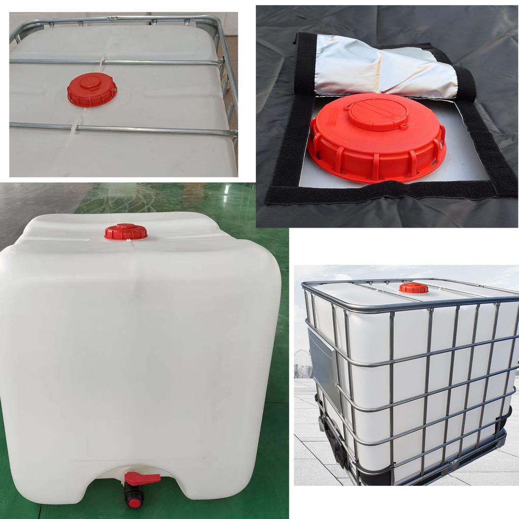 IBC Tank Lid 60/100/163/240mm Coarse Threaded Cap 1000L Ton Barrel Bucket Breath Valve Cover Chemical Food Water Liquid Storage