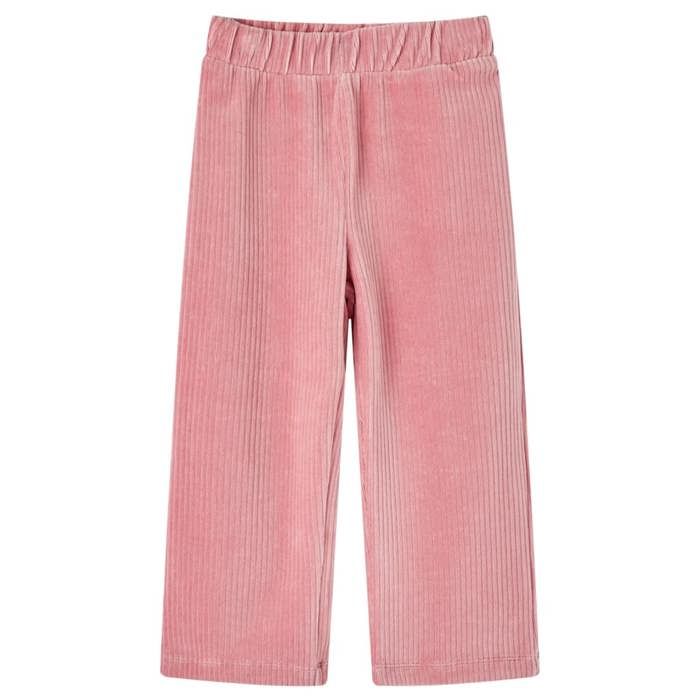 Pantalons pour enfants velours côtelé rose clair 92/104/116/128/140