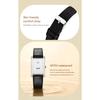 Women Rectangle Quartz Wristwatch Leather Strap Date & Minute Display Dress Daily Watch