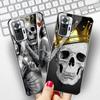 Tempered Glass Case For Xiaomi Redmi Note 10 Pro Case Xiaomi Mi 10T Pro 11T Note10 11 11Pro 10S Lite Skeleton Skull Phone Covers