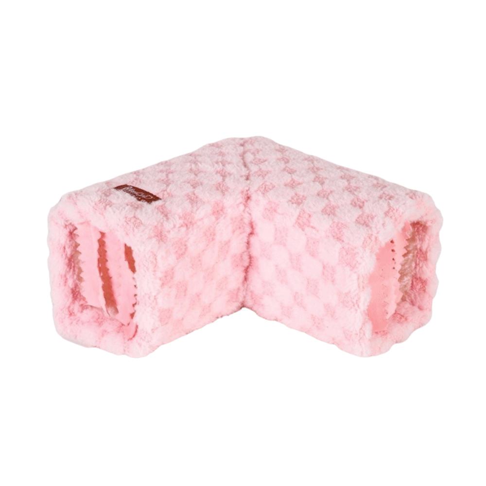 Windproof Hamster Shelter Soft Small Pet Cave Bed Comfortable Hamster Hiding House  Play розовый