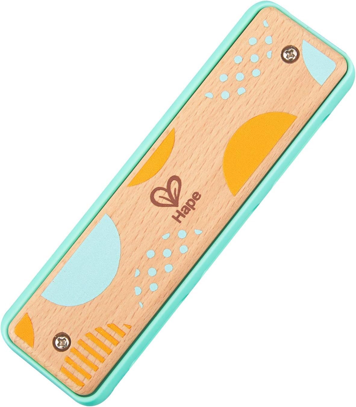 

Hape x x Ages 3 and Wooden Musical E8916 Harmonica, Blue-Green, 4.4 14.5 2.6 cm, Up, Instrument, Toy,