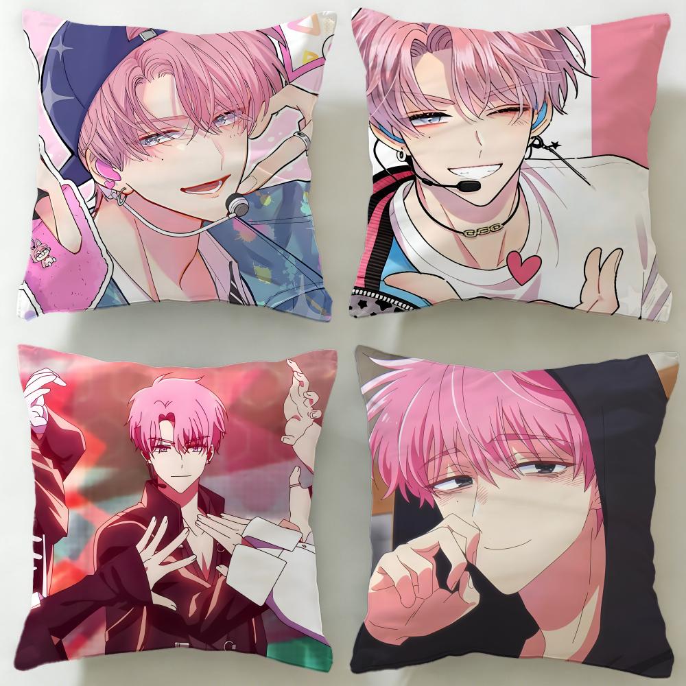 slice anime Tamons BSide Cushion Cover Soft EasyWash Pillow Case Versatile for Couch Bed Travel and Office